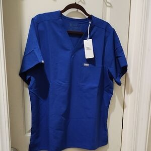 FIGS Women's Vibrant Blue Scrub Top